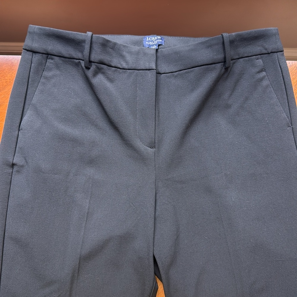 J. Crew Ruby Crop Black Dress Pants